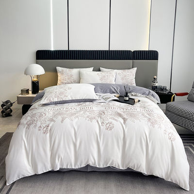 4 stuks king size beddengoed set 100% polyester luxe ontwerper dekbed