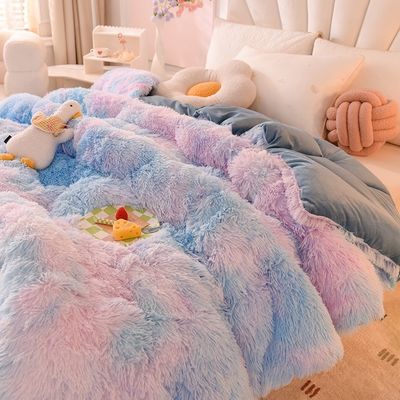2024 Quilt Blanket Voor Huis Mink Fluweel Comforter Kristal Fluweel Verdikte Warme Winter Zomer