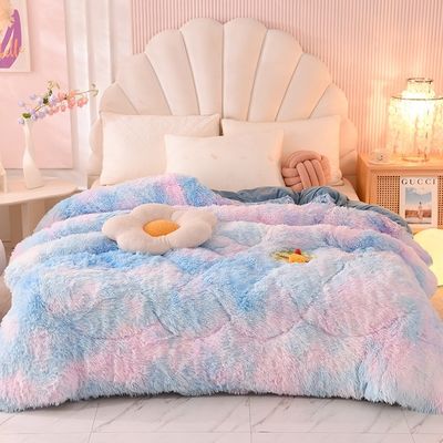 2024 Quilt Blanket Voor Huis Mink Fluweel Comforter Kristal Fluweel Verdikte Warme Winter Zomer
