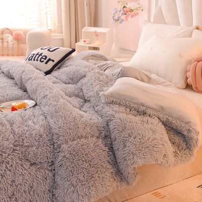 Home Textiel Deken Deken Plüss Mink Fluweel Verdikte Warme Lamsvoet Deken Voor De Winter