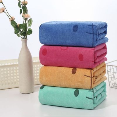 Hoge wateropname Geweven Microfiber Handdoek Sets met Custom Grootte en Kleur Logo
