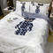 100% polyester witte beddengoed voor bruiloft Luxe beddekken en lakens collecties