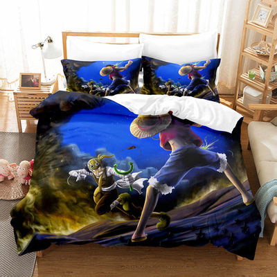 1.8m beddengoed sets met aangepaste foto printen 3D cartoon personages en 40 stof tellen