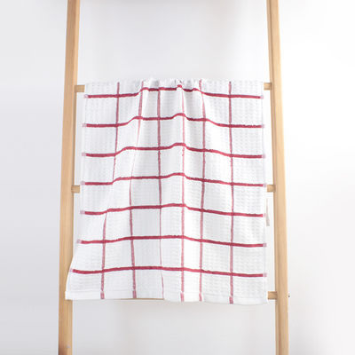 Hoogduurzaam 100% katoen massief Jacquard Terry handdoek Custom Jacquard reinigingshanddoek