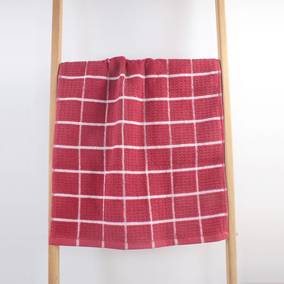 Hoogduurzaam 100% katoen massief Jacquard Terry handdoek Custom Jacquard reinigingshanddoek