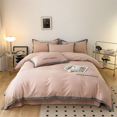 Reactief drukken Luxe beddengoed in oranje kleur voor maat Utopia beddengoed set