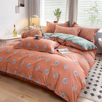 Huwelijk Vierdelige Kit Bedden Dekbed Dekbed Cartoon Cotton Bed Set Luxe beddengoed