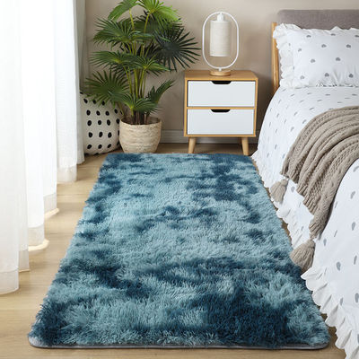 Hoge stapel hoogte polyester das gekleurd gedrukt tapijt voor slaapkamer woonkamer studeerkamer
