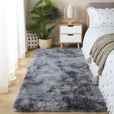 Hoge stapel hoogte polyester das gekleurd gedrukt tapijt voor slaapkamer woonkamer studeerkamer