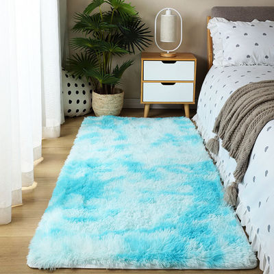 Hoge stapel hoogte polyester das gekleurd gedrukt tapijt voor slaapkamer woonkamer studeerkamer