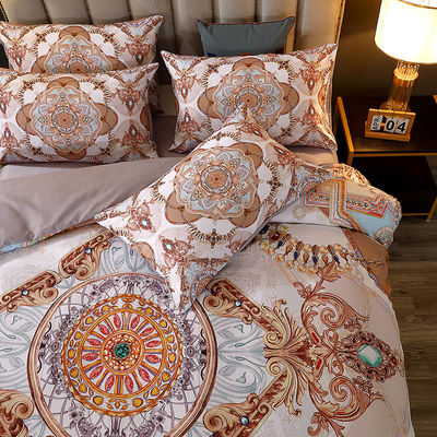Digitaal gedrukte beddengoed met polyester dekbed en luxe beddengoed