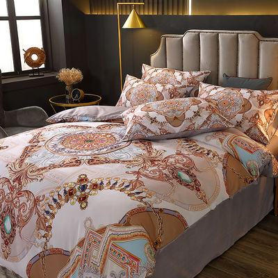 Digitaal gedrukte beddengoed met polyester dekbed en luxe beddengoed