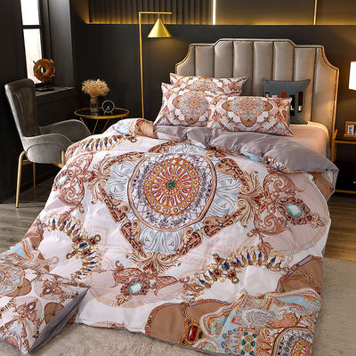 Digitaal gedrukte beddengoed met polyester dekbed en luxe beddengoed