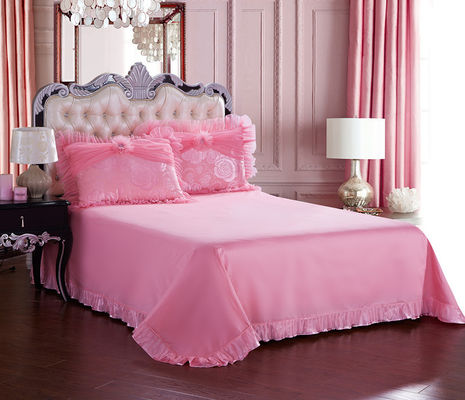 60 Count High End kant bedden Jacquard Stof Koningin 100% biologisch katoenen lakensets