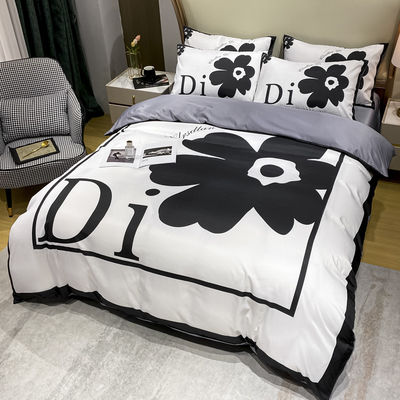 Home Textiel Customized kleur bedden set met ingebouwde lakens en ontwerper dekbed