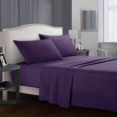 Custom Hotel Labels Duurzaam Custom Logo Wit Luxe Home Hotel Bed Sheet Bed Linen Set