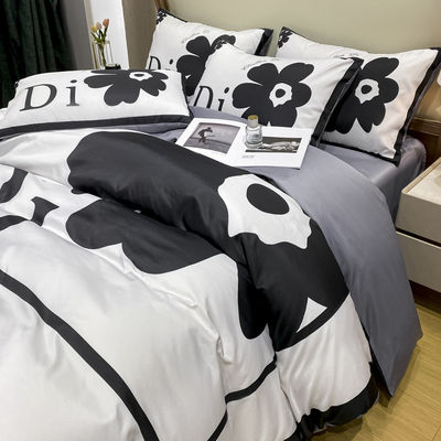 Duurzaam Luxe Home Textile Designer Bed Set met Flower Bed Duvet Cover