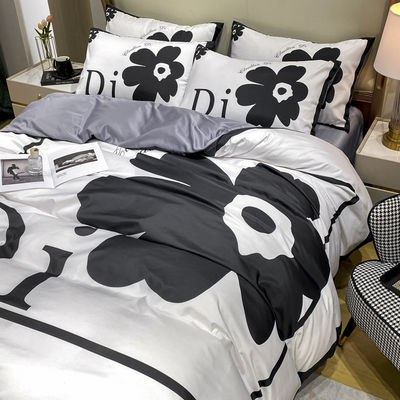 Duurzaam Luxe Home Textile Designer Bed Set met Flower Bed Duvet Cover