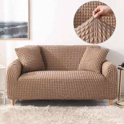 Super elastische driepersoonssofa's in lichte luxe stijl met Seersucker-stof