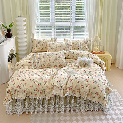 Aanpasbare prinses Wind Franse kant beddengoed Set Alle groepen Europese stijl Four Seasons