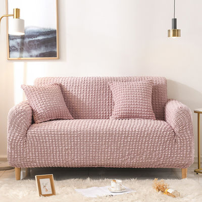 Super elastische driepersoonssofa's in lichte luxe stijl met Seersucker-stof