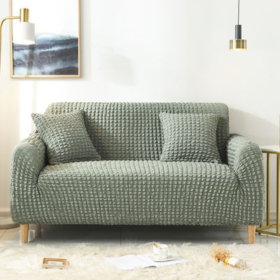 Super elastische driepersoonssofa's in lichte luxe stijl met Seersucker-stof