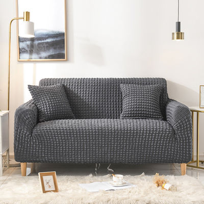 Super elastische driepersoonssofa's in lichte luxe stijl met Seersucker-stof