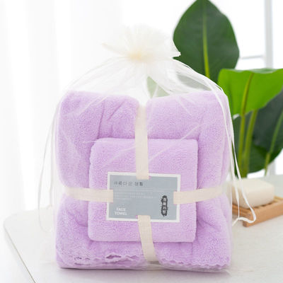 QUICK-DRY 400-600gm Super Absorberend Microfiber Coral Fleece Bad Towel Sets voor cadeau