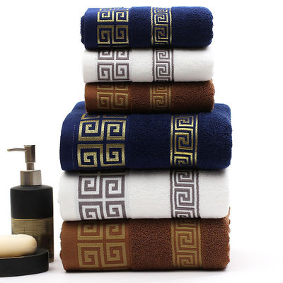 House Pure Cotton Towel Set Luxe Hotel Borduurwerk Custom Dikke Super Soft Badkamer Bad