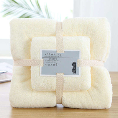 Customise Label Super Soft Microfiber Coral Velvet Badkamer Handdoek voor betaalbaar cadeau