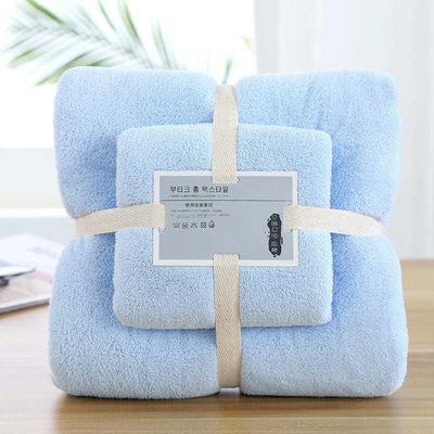Customise Label Super Soft Microfiber Coral Velvet Badkamer Handdoek voor betaalbaar cadeau