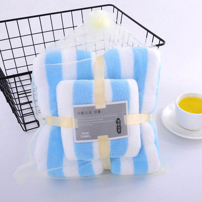 Verkoop solide kleur microfiber koraal vlies baddoek voor thuis