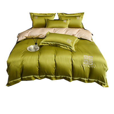 100% polyester tencel borduurbedden set 4pcs cadeaubon 1,5m 1,8m beddoek beddek