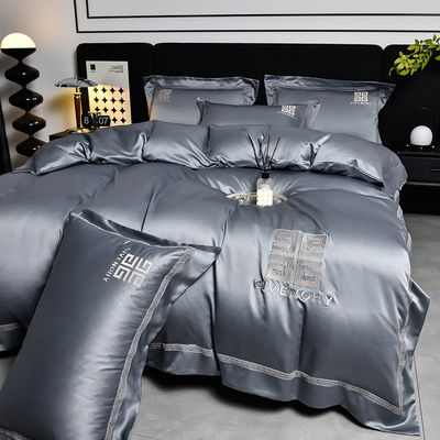 100% polyester tencel borduurbedden set 4pcs cadeaubon 1,5m 1,8m beddoek beddek