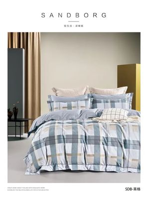 Home Appliance Luxe 40s Cotton beddengoed Set met 100% Cotton Sheets Quilt Kussen Cover