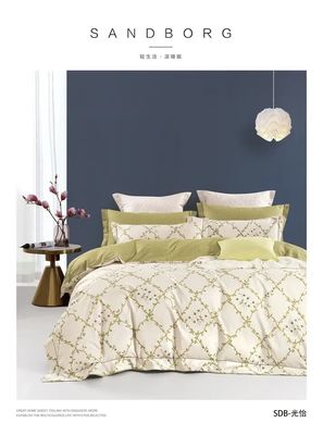 Home Appliance Luxe 40s Cotton beddengoed Set met 100% Cotton Sheets Quilt Kussen Cover