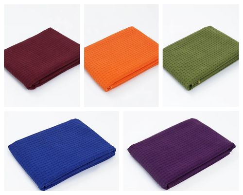 Niet-glijdende hot yoga handdoek met siliconen stippen Eco-vriendelijk en op maat gemaakte printerontwerpen