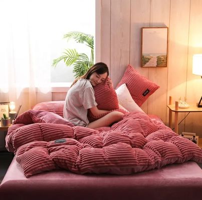 Op maat gemaakt Queen King Size Bed Sheet Quilt Cover Bed Linnen Set in 4 Grade Kleur Fastness