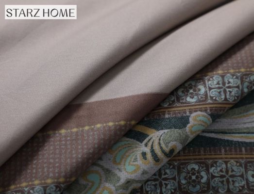 60S bloemenpatroon Custom Comforter Cotton Bed Sheets voor King Size Luxe Bed Set