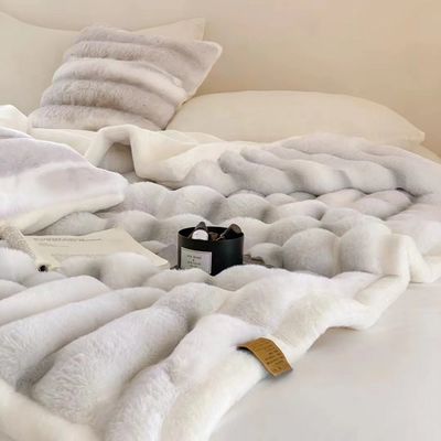 Uitstekend Warm Grey Flannel All Season Ultra Soft Plush Dikke Fuzie Dekens Voor Sofa