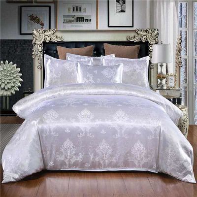 Europese stijl Rotary Screen Printing Satin beddengoed Set 3 4 6 7 Piece Cotton Sheet Kussen Hoesje Dekbed