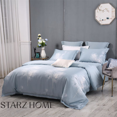 Eenvoudige design stijl luxe 100% polyester 3 stuk dekbed dekbed plat lakens beddengoed set