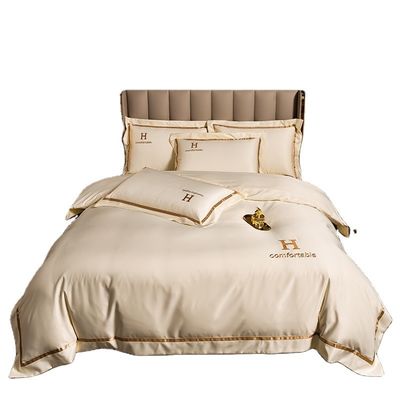 High-end beddengoed Set Simple Silky Quilt Cover Vier stukken Set voor klantvereisten