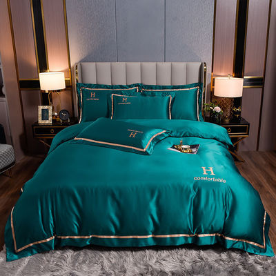 High-end beddengoed Set Simple Silky Quilt Cover Vier stukken Set voor klantvereisten