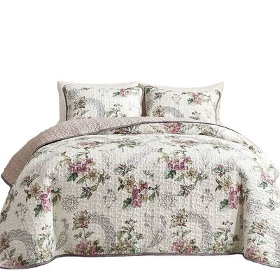 Ervaar ultieme comfort met deze 3 stuks aanpasbare luxe gedrukte quilt set