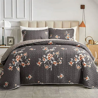 Ervaar ultieme comfort met deze 3 stuks aanpasbare luxe gedrukte quilt set
