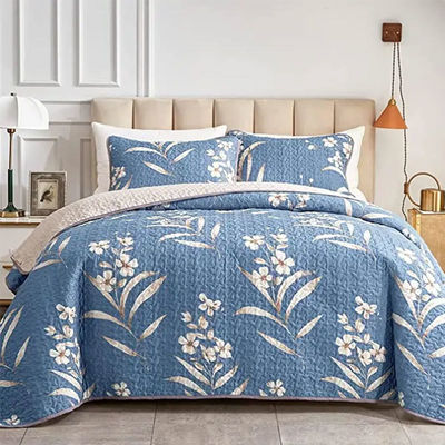 Ervaar ultieme comfort met deze 3 stuks aanpasbare luxe gedrukte quilt set