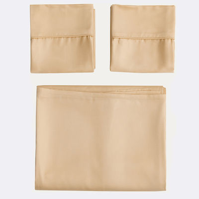 Custom 60S 300TC Solid Color Bamboe Fiber Bedden Set met Quilt Cover en kussens