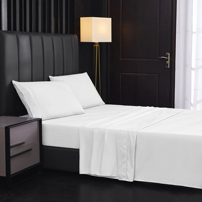 Hotelcollectie Wit King katoenen kussenschuur voor Queen Bed Sheet Set in Luxe Wit