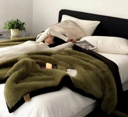Winterseizoen Oversized deken draagbare capuchon met dik flannel en gigantische zak
